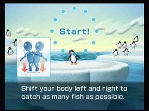 Wii Fit Plus Balance Games Playthrough Part 7: Penguin Slide