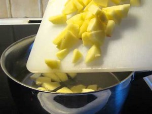 Toppredning med potatismjöl till kräm