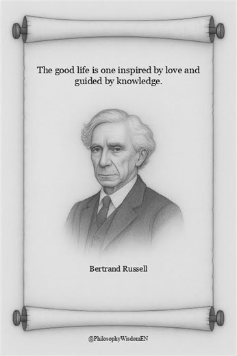 Bertrand Russell on Love, Knowledge, and the Good Life