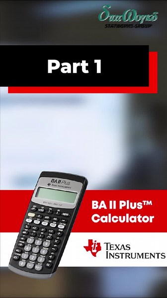 Introducing the BA-II Plus Financial Calculator from Texas Instruments. #fyp #trending #texasinstruments #financial #calculator #CFAexam #statworks