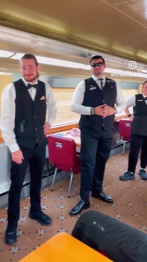 Behind the scenes in Superior Dining Class at Potomac Eagle. Ride, Dine, and explore West Virginia by train! Because Train rides are so cool! Experience Superior service in our 1940s dining cars. These vintage passenger cars are climate-controlled to provide air conditioning or heat throughout the car. With our most upgraded 4-course meal service, you will enjoy delicious dining in a relaxing setting. Expansive windows allow guests to ride, dine, and explore throughout their journey. #beatthehea