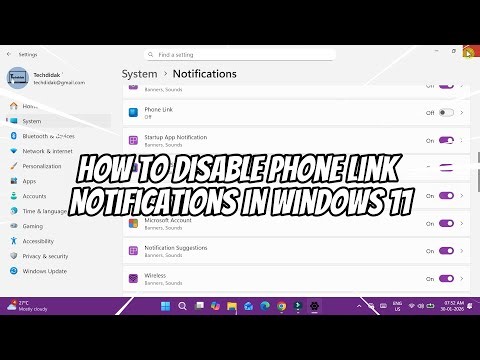 How to Disable Phone Link Notifications in Windows 11
