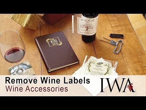 Removing & Saving Wine Labels