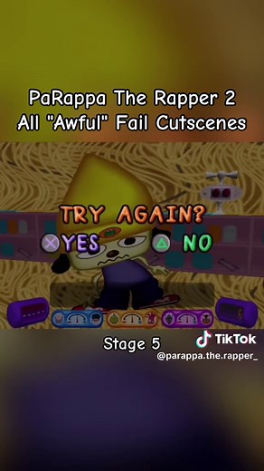 PaRappa The Rapper 2: Awful Fail Cutscenes Compilation