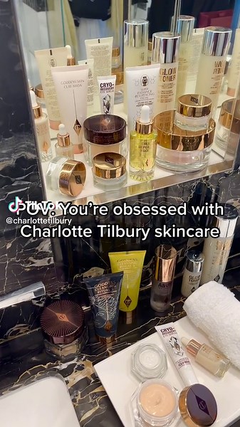 Obsessed with Charlotte Tilbury Skincare in Rose Gold