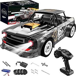 RC Drift Car, 1:16 20MPH Remote Control Car for Drifting and Racing, ESP 2.4Ghz Proportional Throttle & Steering Control 4WD Truck Toys with Led Lights for Adults and Kids