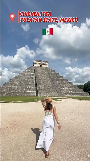Chichén Itzá, one of the New 7 Wonders of the World. 😍 #chichenitza #mexico #travel #reels #fyp