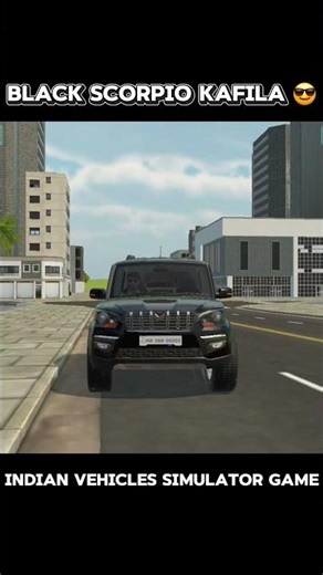 Black Scorpio Kafila | Indian Vehicles Simulator 3d game #scorpio #simulator #game #viral #shorts