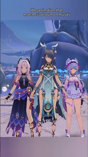 Thier idles animation match alike #genshinimpact #citali #lauma #mizuki #genshinshorts