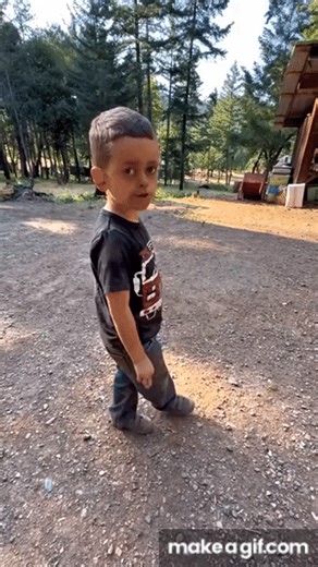 Come over its a surprise kid on Make a GIF
