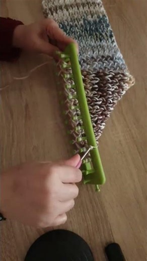 Knitting loom for beginners step by step #knitting #crochet #scarf
