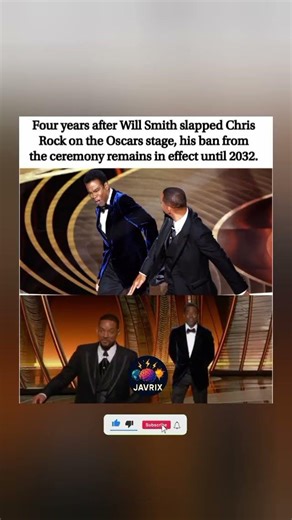 Will Smith's Oscar ban continues until 2032 😳🎬 #shorts #viral #trending