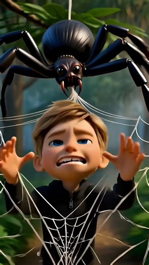 “I Got Stuck in a Giant Spider Web!” #jungle #spider #disney #animation