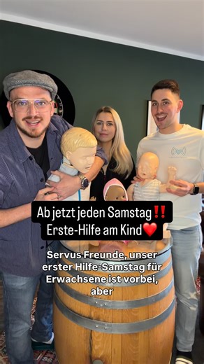 Der Flory 🚑🍷 on Instagram: "Folgt gerne rein um im Notfall helfen zu können❤️ Ab jetzt laden wir jeden Samstag verständlich erklärte Erste-Hilfe Videos hoch, dass ihr im Notfall wisst was zu machen ist! Wir freuen uns, Euch diese wichtigen Themen auf eine lustige aber auch Ernste Art näher zu bringen❤️ #erstehilfe #mama #papa"