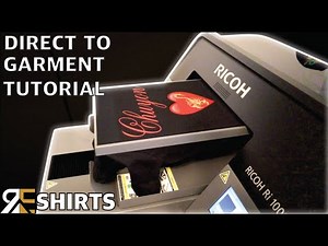 Ricoh Ri 1000 DTG (Direct To Garment) Printer Tutorial - RTE Shirts