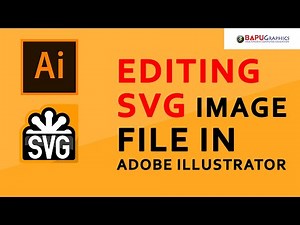 How to edit svg image file in illustrator