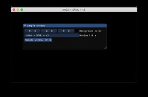 dear imgui 安裝 - 使用 imgui-SFML