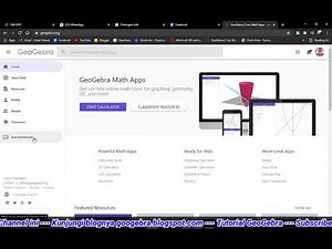 Tombol Button pada GeoGebra dan Contoh Script-nya