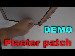 HOW TO PATCH CEILING & PLASTER PLASTERBOARD (PATCH SKIMMING DEMO) SCRIM, HALF TIME USED
