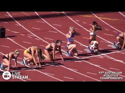 100m hurdles final - 2015 Australian Athletics Championships