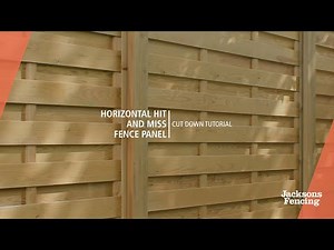 Hit and Miss Panel Cut Down Tutorial | Jacksons Fencing