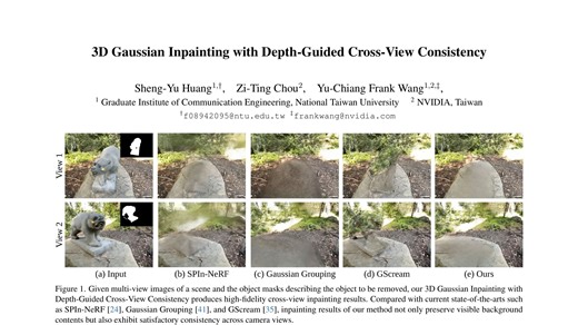 CVPR 2025｜3D Gaussian Inpainting with Depth-Guided Cross-View Consistency