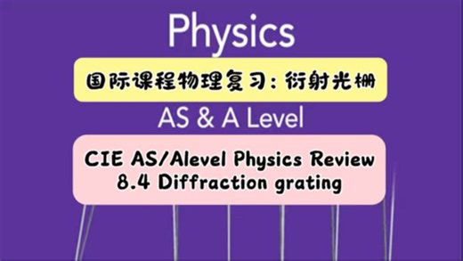 国际课程物理复习: 衍射光栅CIE AS/Alevel Physics Review8.4 Diffraction grating