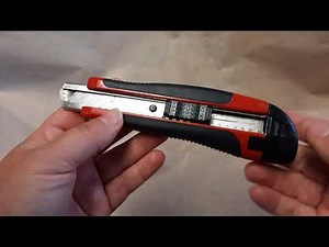 how to safely snap off the blade of your craft knife