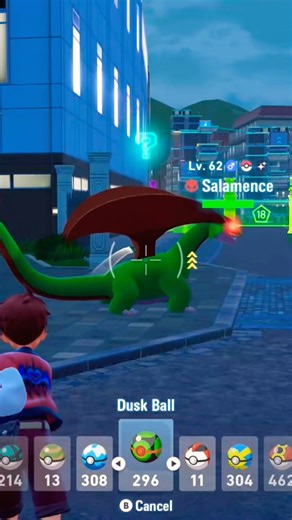 Shiny Alpha Salamence in Pokémon Legends ZA! My FAV of all time!!!#pokemonlegendsza #pokemon