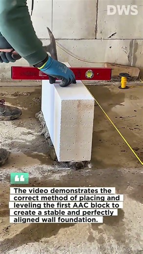 AAC Block Leveling Process – Accurate First Layer Installation for Strong Walls