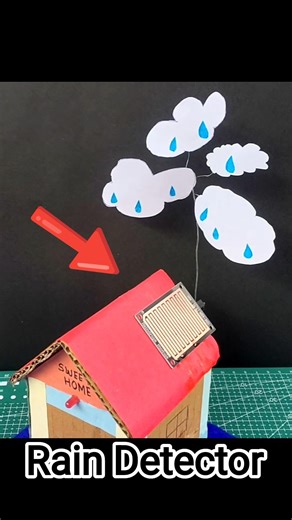 Real Life Rain Detector 😱 #tech #diy #sensor #project