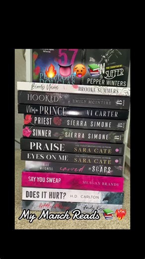 march was a lil slow… 🥵📚 #booktok #booktokfyp #readersoftiktok #booksoftiktok #bookrecommendations #marchreads #readingwrapup #darkromancebooks