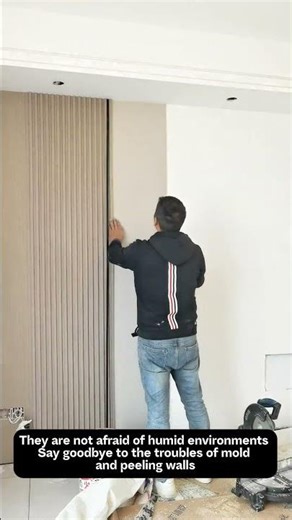 Modern TV Wall Makeover with WPC Fluted Panels | Waterproof & Easy Install | Factory Direct