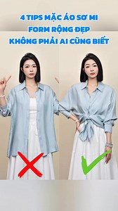 4 TIPS MẶC ÁO SƠ MI FORM RỘNG ĐẸP #outfitideas #ootd #fashion #trangdoancollection | Trang Đoàn Collection