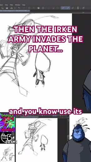 The Irken army then takes over the planet.