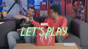 In a new "Marvel Let's Play," comedian Mike Lawrence drops comic book knowledge with Nore Davis as he cleans up the city as Spidey in "Marvel's Spider-Man," exclusively for PlayStation! Watch: http://bit.ly/2XbxXz6 | Marvel