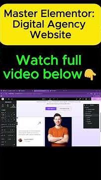 Responsive DIGITAL AGENCY WEBSITE using ELEMENTOR #elementorpro #wordpress #elementortutorial #uiux