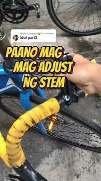 PAANO MAG ADJUST NG STEM SA MTB/ROADBIKE || HOW TO ADJUST STEM ON ROAD BIKE/ MOUNTAIN BIKE