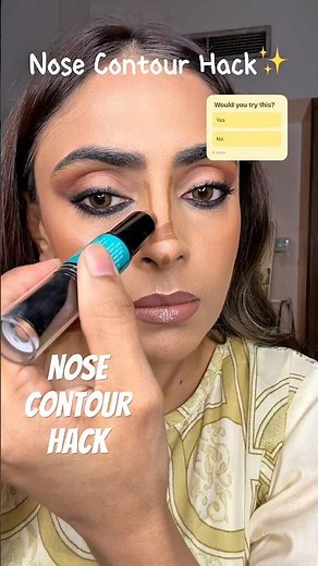 Nose Contour Hack for Beginners✨