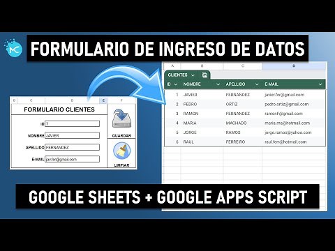 Data Entry Form in Google Sheets Spreadsheet with Buttons and Google Apps Script!