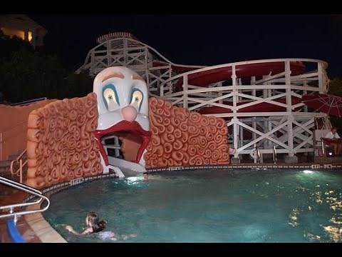 Scary swimming pools at night (Aquaphobia images + music)
