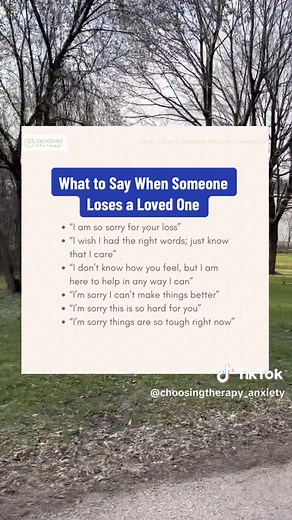Comforting Words for Someone Who Lost a Loved One