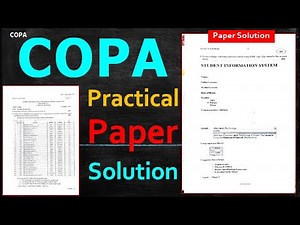 #Paper -2 : COPA : Practical Exam -2 : FEB - 2021 (પ્રેક્ટિકલ પેપર સોલ્યુસન ): #solution | #copa