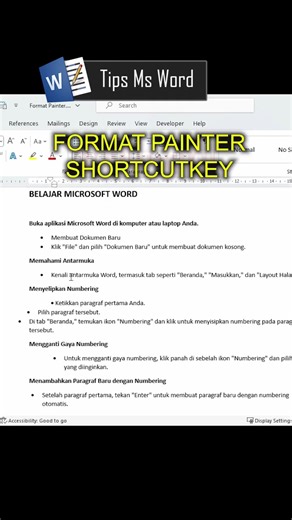 Format Painter Shortcut in Microsoft Word Explained