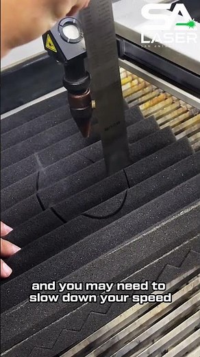 Quick Tip: How to tell when you've successfully cut through foam with your laser