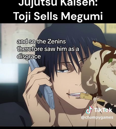 Jujutsu Kaisen Anime Analysis: Toji Sells Megumi. This video explains Toji Fushiguro’s relationship to his son Megumi. It addresses the reason why he initially sold Megumi to the Zenin clan, and the reason why Toji then changed his mind and handed Megumi off to Gojo just before dying. I think my explanation of this topic helps to show a bit of Toji’s humanity and his vulnerable side (even though at the end of the day he’s still kind of a monster). #jujutsukaisen #toji #tojifushiguro #megumi #meg