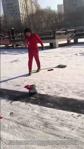 Homemade curling stones made from stainless steel kettles