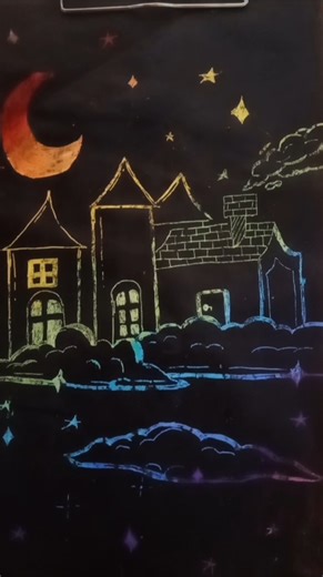 How to draw scratch paper drawing/scratch paper 📜 drawing#scratchdrawing #shorts#shortfeed#viral#art