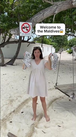 NO BIKINIS ALLOWED IN THE MALDIVES 🇲🇻 #travel