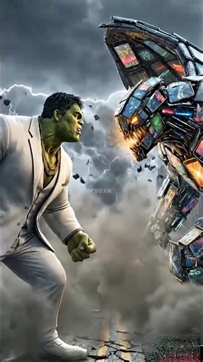 incredible Hulk VS mobile alien #avengers #marvel #shorts